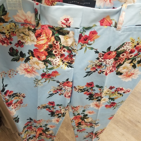 Tommy Hilfiger Floral-Print Slim Pants Size 10 - Picture 3 of 6